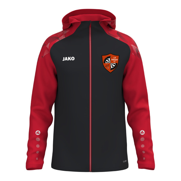 Kapuzenjacke Sonic mit Wappen, Rückseite und Initialen